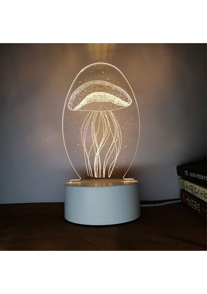 Bebek Gece Lambası 3D Illusion Lambası Gece Lambası Ev 3D Gece Lambası Çin Yeni Yılı Hediye Başucu 3D Görsel Gece Lambası Bebek Yatak Odası Lambası (Yurt Dışından)