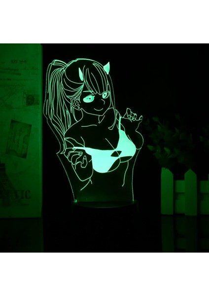 USB 3D LED Gece Lambası Uzaktan Kumanda 16 Renkli Dekoratif Masa Lambası Yatak Odası Başucu Lambası Çocukların ve Yetişkinlerin Doğum Günü/xams/düğün/hediyeler (Siyah Taban) (Yurt Dışından) fırsatları