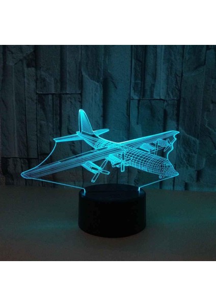 Çocuklar Için 3D Gece Lambası, 3D Retro Uçak Illusion Gece Lambası, Zamanlama Uzaktan Kumandalı Dekor Lambası Yeni Yıl Tatili Çocuklar Için Noel Doğum Günü Hediyeleri Çocuk Genç (Yurt Dışından) fırsatları