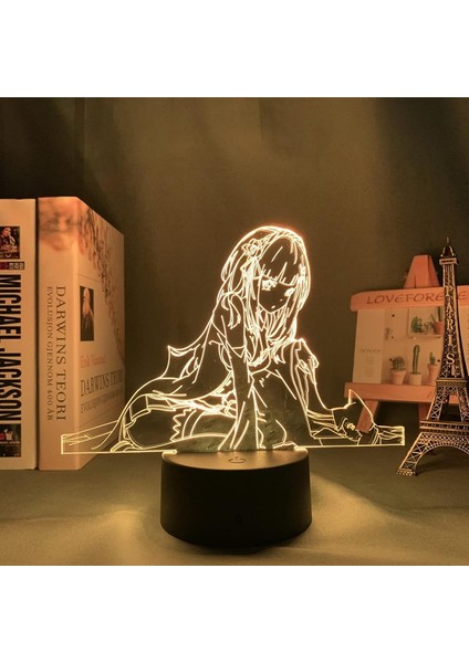 3D Lamba Anime Yeniden Sıfır Başlangıç Ömrü LED Gece Lambası Odası Dekor Için Gece Lambası Hediye Yeniden Sıfır Emilia Gece Lambası (Yurt Dışından) indirimleri