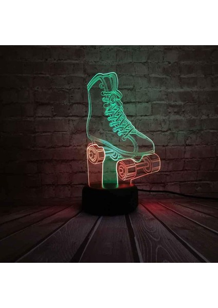 Lamba 3D LED Buz Pateni Gece Lambası, Komidin 16 Renk Değiştirme Atmosfer Lambası Çocuklar Için USB Kablosu ile Yatak Odası Dekorasyonu Noel Doğum Günü Hediyesi (Yurt Dışından)