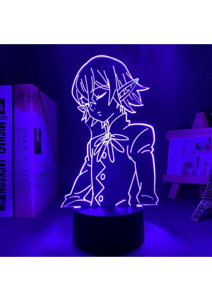 Yedi Ölümcül Günah Helbram LED Gece Lambası Yatak Odası Dekoru Gece Lambası Doğum Günü Hediyesi Anime 3D Lamba Yedi Ölümcül Günah (Yurt Dışından) indirimleri