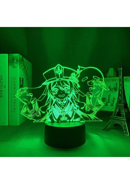 3D LED Gece Işığı Lambası Genshin Impact Akrilik LED Lamba Oyunu (Yurt Dışından)