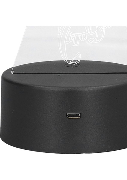 Gece Lambası, Dokunmatik Kontrol 3D Gece Lambası Eşsiz Tasarım 7 Renk Akülü USB Şarj 3D Yatak Odası Başucu Için Gül Buketi Şekli (Yurt Dışından)