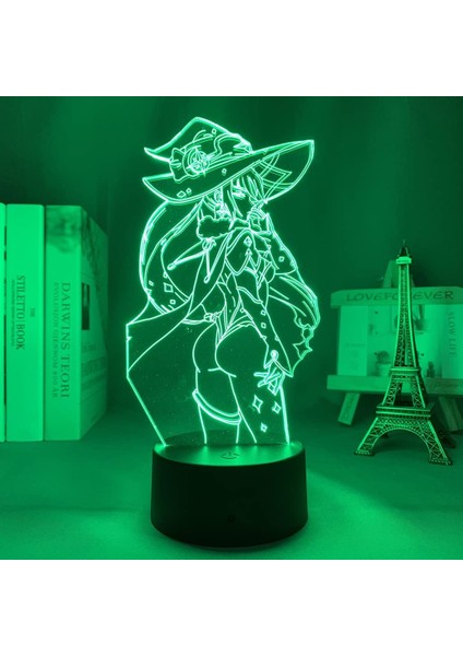 Akrilik LED Işık Genshin Impact Mona Megistus 3D Lamba Oyunu (Yurt Dışından) fırsatları