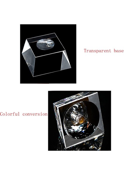 LED Renkli Işık Tabanlı 3D Kristal Top Lazer Oymalı Hologram，harika Hediyeler, Ev Ofis Dekoru, Hediye Kutusu Ile，kız Arkadaşı Eşi Anne Kadın Doğum Günü Için (Dönme DOLAP60MM) (Yurt Dışından) fırsatları