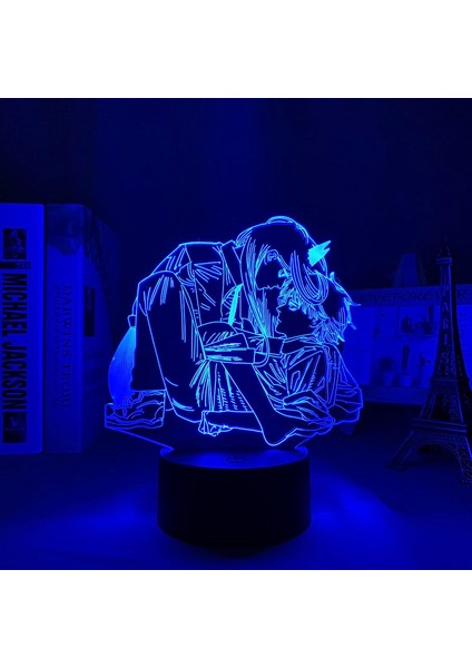 Anime LED Gece Lambası Testere Adam Denji ve Güç Çocuklar Için Yatak Odası Dekorasyon Doğum Günü Hediyesi Başucu Akrilik 3D Lamba Manga (Yurt Dışından) modelleri