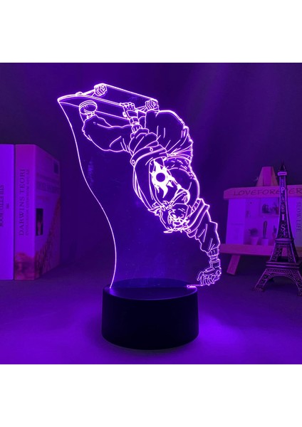 3D LED Gece Lambası Anime Sk8 Infinity Joe Için Yatak Odası Dekoru Gece Lambası Çocuk Doğum Günü Hediyesi Gece Lambası Manga Sk8 The Infinity (Yurt Dışından)