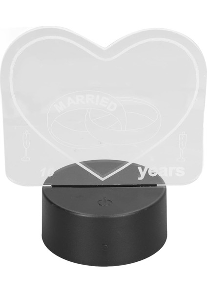 Başucu Lambası, Düğün Için Doğum Günü Için Akrilik 3D Gece Lambası (Yurt Dışından)