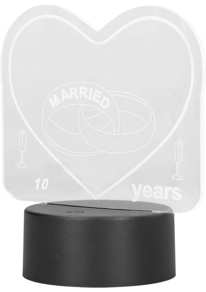 Başucu Lambası, Düğün Için Doğum Günü Için Akrilik 3D Gece Lambası (Yurt Dışından) indirimleri