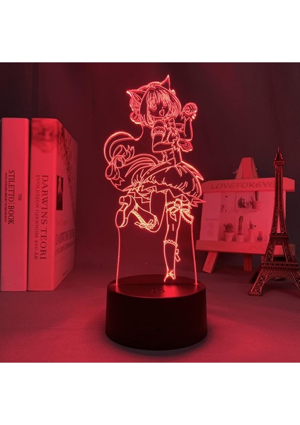 LED Işık Anime Tokyo Mew Mew Yeni Çocuklar Için Yatak Odası Dekorasyon Gece Lambası Çocuk Doğum Günü Hediyesi Odası Dekor 3D Lamba Manga (Yurt Dışından) indirimleri