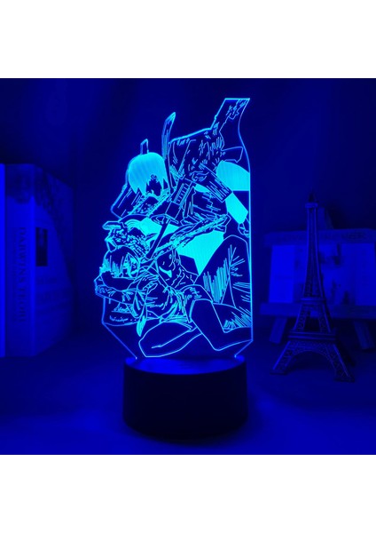 Anime LED Işık Testere Adam Yatak Odası Dekorasyon Gece Lambası Doğum Günü Hediyesi Odası Dekor Masa 3D Lamba Testere Adam (Yurt Dışından) indirimleri