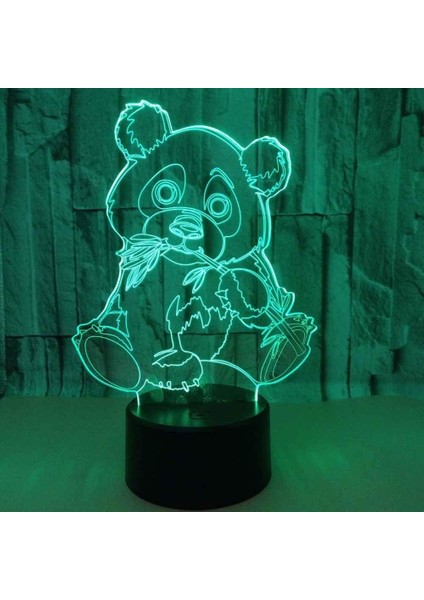 3D LED Gece Işığı Orman Hayvanı Panda Dokunmatik Anahtarlı Uzaktan Kumandalı 16 Renk Değişimi Çocuk Lambası Masa Lambası Erkek Yatak Odası Dekoru Için Ev Tatil Çocuk Oyuncakları Do (Yurt Dışından)