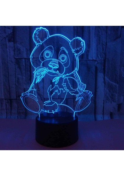 3D LED Gece Işığı Orman Hayvanı Panda Dokunmatik Anahtarlı Uzaktan Kumandalı 16 Renk Değişimi Çocuk Lambası Masa Lambası Erkek Yatak Odası Dekoru Için Ev Tatil Çocuk Oyuncakları Do (Yurt Dışından)