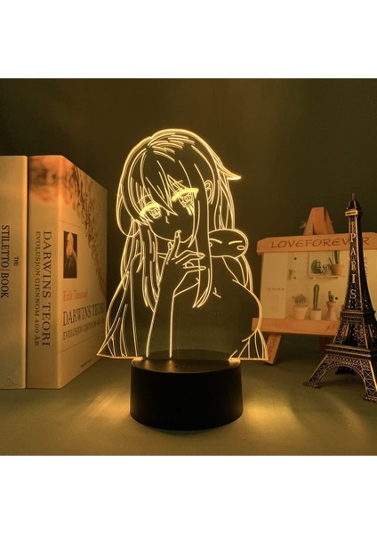 Bir Balçık Olarak Anime 3D Erkek Için Gece Lambası 16 Renk Kız Odası Dekoru Illusion LED Lamba USB Manga Rimuru Isekai Ranga Şekil Uygun Çocuklar Hayranlar Yılbaşı Hediyeleri (Yurt Dışından) fırsatları