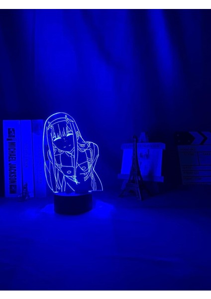 LED Gece Lambası Sıfır Iki Şekil Masa 3D Yatak Odası Için Lamba Dekor Işık Anime Hediye Sevgilim Sıfır Iki Lamba (Yurt Dışından)