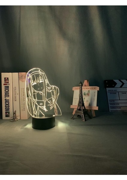 LED Gece Lambası Sıfır Iki Şekil Masa 3D Yatak Odası Için Lamba Dekor Işık Anime Hediye Sevgilim Sıfır Iki Lamba (Yurt Dışından) modelleri