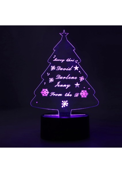 3D Gece Lambası 7 Renk Dokunmatik Kontrol 3D Ağaç Lambası USB Şarj, Akülü Gece Lambası Çocuklar Için Serin Oda Iç Dekorasyon (Yurt Dışından) fırsatları