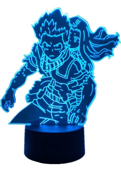 Akrilik My Hero Academia 3D Illusion Anime Lambası Izuku Midoriya Oda Dekoru Için LED Gece Lambası Rgb 16 Renkler USB Masa Lambası Erkek ve Kız Tatil Hediyesi (Yurt Dışından)