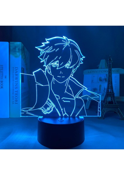 Oyun Suçlu Figürü Ky·kiske 3D Yatak Odası Başucu Masaları Için LED Lamba Gece Işıkları Çocuk Odası Dekor Şenlikli Hediyeler 7 Renk Değiştirme Aydınlatma (Yurt Dışından) indirimleri