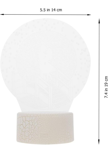 Gece Lambası Romantik 3D Lamba Başucu Lambası Ev Düğünü Için Dekoratif Işık (Yurt Dışından) fırsatları