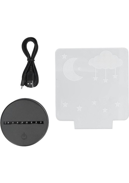 3D LED Gece Lambası, Çevre Dostu 7 Renk 5V USB 3D Masa Masa Dekoru Için Lamba (Yurt Dışından)