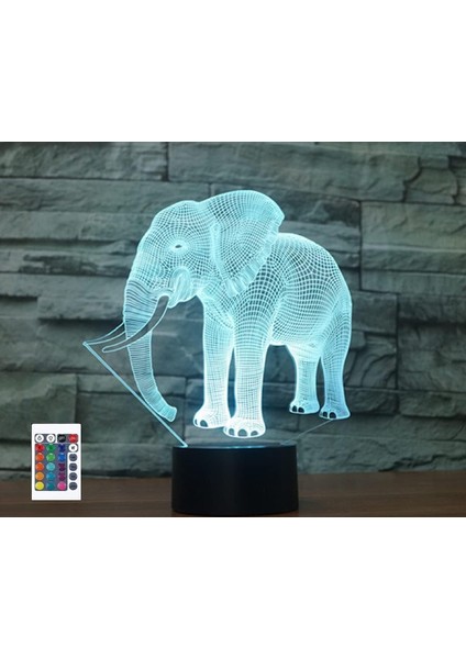 3D Fil Uzaktan Kumanda 16 Renk Gece Işıkları Illusion Akrilik LED Masa Abajur Çocuk Yatak Odası Masa Dekor Çocuklar Için Doğum Günü Hediyeleri Oyuncak (Yurt Dışından)