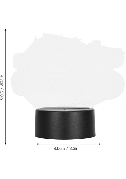 Off?road Araç 3D Gece Lambası Işığı Dokunmatik Anahtar USB Pil Yaratıcı Görsel Aydınlatma LED Sanat Işık Dekorasyonu (Yurt Dışından) fiyatları