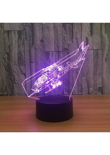 Çocuklar Için 3D Gece Lambası, 3D Helikopter Illusion Gece Lambası, Zamanlama Uzaktan Kumandalı Dekor Lambası Yeni Yıl Tatili Çocuklar Için Noel Doğum Günü Hediyeleri Çocuk Genç (Yurt Dışından) fırsatları