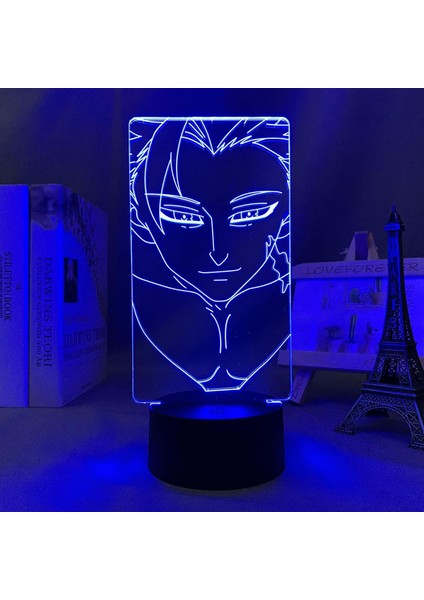 Anime LED Lamba Yedi Ölümcül Günah Yasağı Odası Dekor Için Renk Değiştiren Gece Işıkları Hediye Manga 3D Işık Yedi Ölümcül Günah (Yurt Dışından) indirimleri