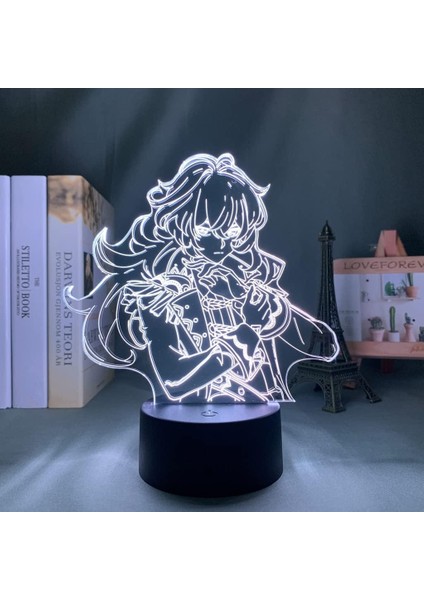 3D LED Gece Işığı Lambası Genshin Impact Diluc Akrilik LED Lamba Oyunu (Yurt Dışından) fırsatları