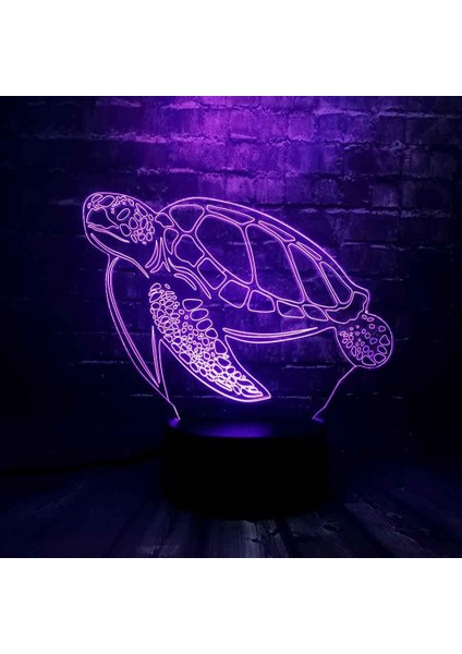 Çocuklar Için 3D Gece Lambası, 3D Hayvan Kaplumbağa Illusion Gece Lambası, Zamanlama Uzaktan Kumandalı Dekor Lambası Yeni Yıl Tatili Çocuklar Için Noel Doğum Günü Hediyeleri Çocuk (Yurt Dışından) fırsatları