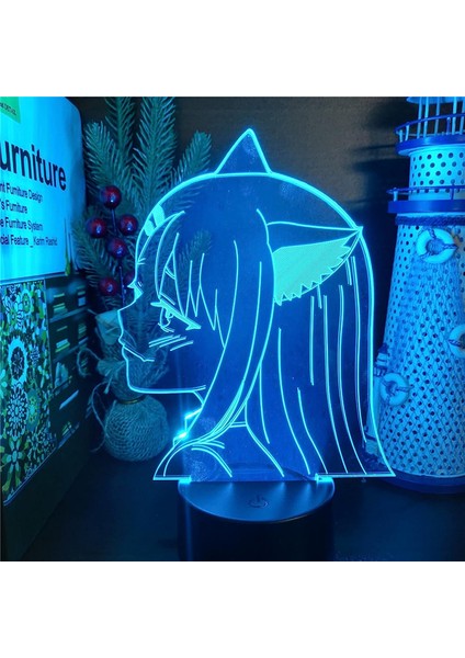 Anime Nagatoro ile Oyuncak Yok, Hayase 3D Lamba Odası Dekor 7 Renk Değiştirme Hediye Manga Masa Lambası Erkek Oyuncaklar Çocuklar Için Gece Lambası Pxjd (Yurt Dışından)