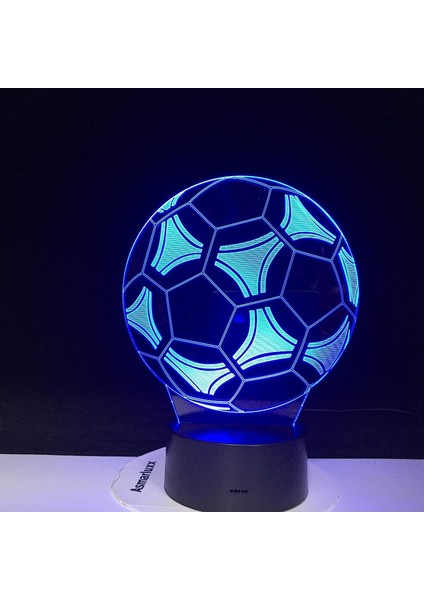 Sevimli Gece Lambası Renkli Gece Lambası Yumuşak Işık Futbol Futbol Şekli 3D LED Gece Lambası Ofis Ev Odası Dekorasyonu Için Çocuk Çocuk Gece Lambası Masa Lambası (Yurt Dışından) fiyatları
