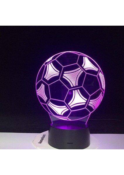 Sevimli Gece Lambası Renkli Gece Lambası Yumuşak Işık Futbol Futbol Şekli 3D LED Gece Lambası Ofis Ev Odası Dekorasyonu Için Çocuk Çocuk Gece Lambası Masa Lambası (Yurt Dışından) fırsatları