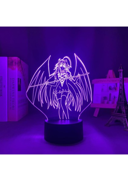 3D Anime Lamba Lise Dxd Shirone Toujou Için Yatak Odası Dekoru Işık Doğum Günü Hediyeleri Kadın Erkek Konosuba Manga LED Gece Lambası (Yurt Dışından)