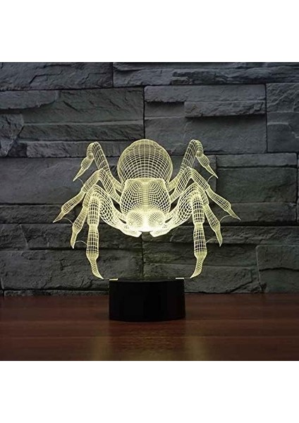 Çocuklar Için 3D Gece Lambası, 3D Karikatür Örümcek Illusion Gece Lambası, Zamanlama Uzaktan Kumandalı Dekor Lambası Yeni Yıl Tatili Çocuklar Için Noel Doğum Günü Hediyeleri Çocuk (Yurt Dışından) fırsatları