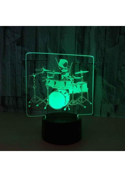 3D Lamba Müzik Çalma Gece Lambası, Komidin 16 Renk Değiştirme Atmosfer Lambası Çocuklar Için USB Kablosu ile Yatak Odası Dekorasyon Doğum Günü Hediyesi (Yurt Dışından)