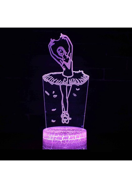 Çocuklar Için 3D Gece Lambası, 3D Dans Eden Kız Illusion Gece Lambası, Zamanlama Uzaktan Kumandalı Dekor Lambası Yeni Yıl Tatili Çocuklar Için Noel Doğum Günü Hediyeleri Çocuk Genç (Yurt Dışından)