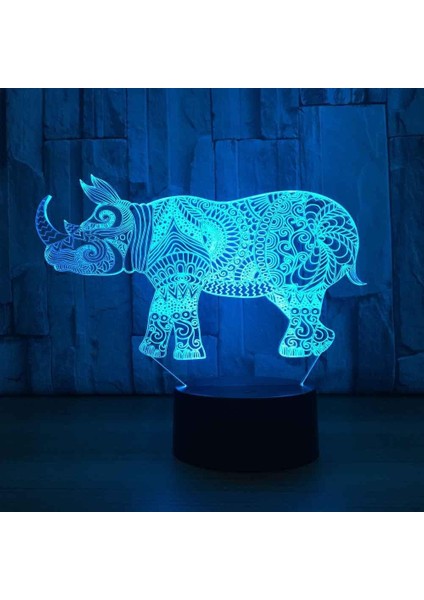 Çocuklar Için 3D Gece Lambası, 3D Hayvan Inek Desenli Illüzyon Gece Lambası, Zamanlamalı Uzaktan Kumandalı Dekor Lambası Yeni Yıl Tatili Çocuklar Için Noel Doğum Günü Hediyeleri Ço (Yurt Dışından) fırsatları