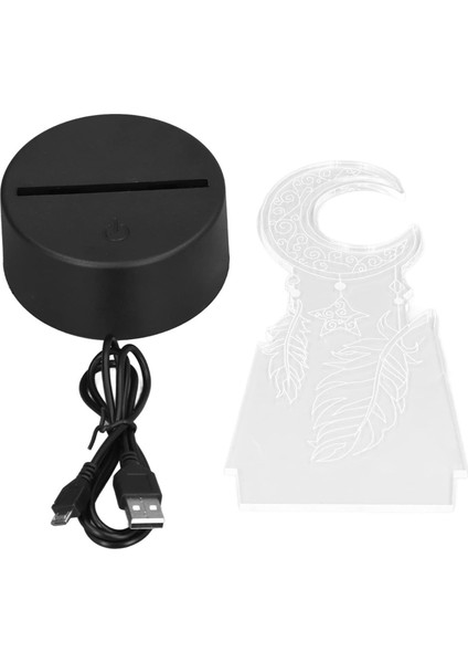 Düğün Oturma Odası Için 3D Dokunmatik Anahtar LED Gece Lambası (Yurt Dışından)