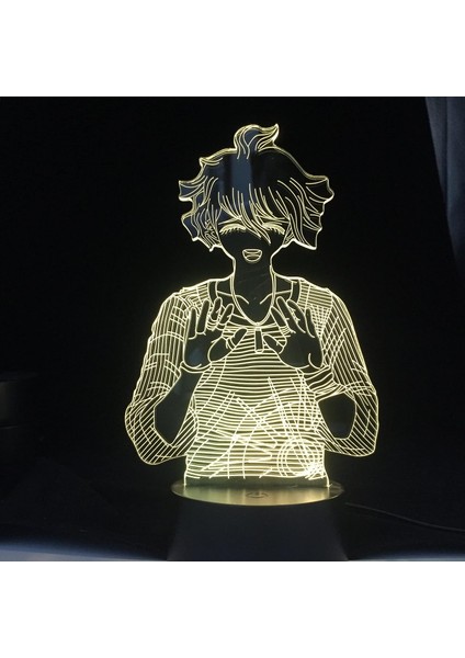 Dangarrcnpa Anime 3D Gece Lambası Boy Için 16 Renkler Kız Odası Dekor Illusion LED Lamba USB Manga Nagito Komaeda Şekil Uygun Çocuklar Fanlar Noel Hediyeleri (Yurt Dışından) fiyatları