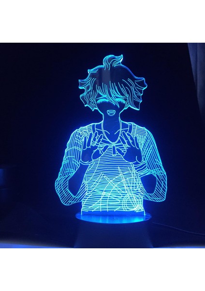 Dangarrcnpa Anime 3D Gece Lambası Boy Için 16 Renkler Kız Odası Dekor Illusion LED Lamba USB Manga Nagito Komaeda Şekil Uygun Çocuklar Fanlar Noel Hediyeleri (Yurt Dışından) modelleri