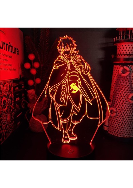 Anime Fairy Tail Jellal Fernandes 3D Lamba Çocuk Odası Için LED Dokunmatik Sensör Masa Dekoru Lampara Manga Hediyeler Çocuklar Için Gece Lambası Çocuklar Tatil Hediye Pxjd (Yurt Dışından)