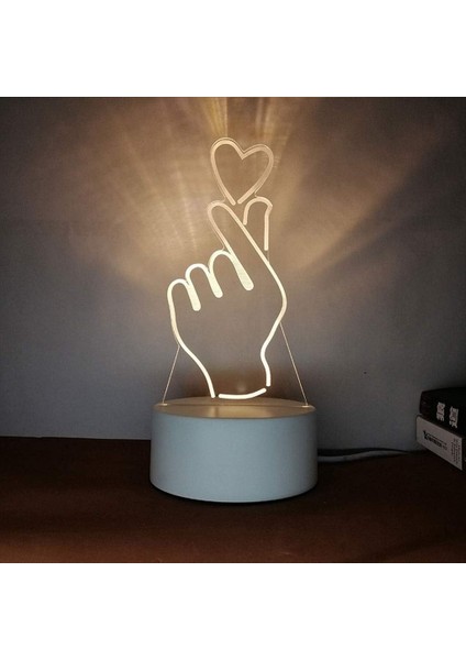 Bebek Gece Lambası Ev 3D Gece Lambası Hediye Atmosfer 3D Gece Lambası 3D Başucu LED Görüş Işık Bebek Yatak Odası Lambası (Yurt Dışından)