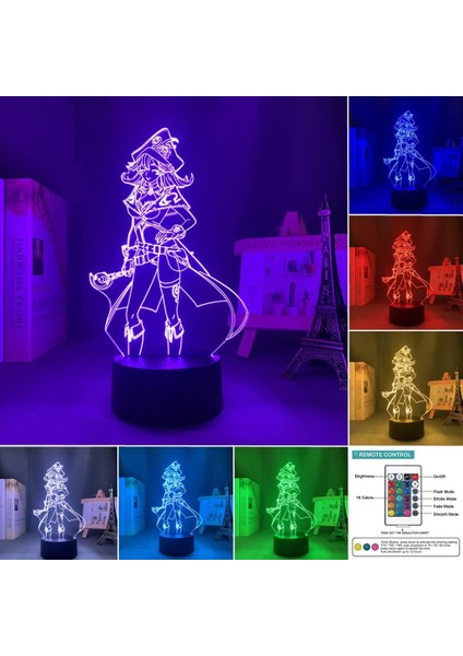 Oyun Gecesi Langrisser Angelica Gece Lambası 3D Illusion Etkisi Lamba Işığı Uzaktan Kumanda Rgb Renkler ve Kısılabilir Doğum Günü Noel Hediyesi Yaratıcı Ev Dekor Yatak Odası Lambas (Yurt Dışından)