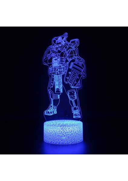 Bebek Gece Lambası Yatak Odası Başucu 3D Gece Lambası LED Masaüstü 3D Gece Lambası Ev 3D Gece Lambası Noel Günü Işığı 3D Çocuk Odası Dekor Lambaları Bebek Odası Lambası (Yurt Dışından)