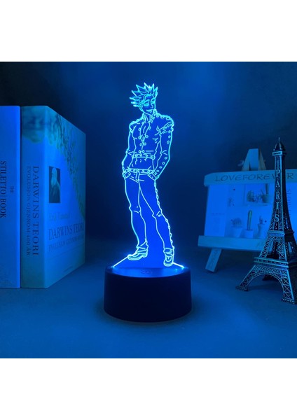 Anime 3D Işık Yedi Ölümcül Günah Yasağı Yatak Odası Dekorasyonu Için LED Gece Lambası Doğum Günü Hediyesi Odası Dekor Masa Lambası Manga Ban (Yurt Dışından) indirimleri