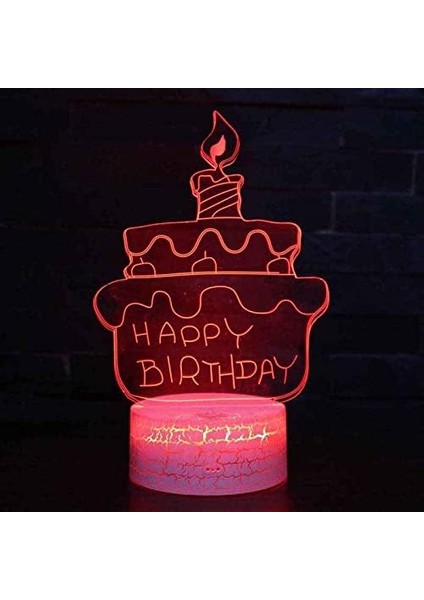 Çocuklar Için 3D Gece Lambası, 3D Doğum Günü Mumları Illüzyon Gece Lambası, Zamanlama Uzaktan Kumandalı Dekor Lambası Yeni Yıl Tatili Çocuklar Için Noel Doğum Günü Hediyeleri Çocuk (Yurt Dışından) fırsatları