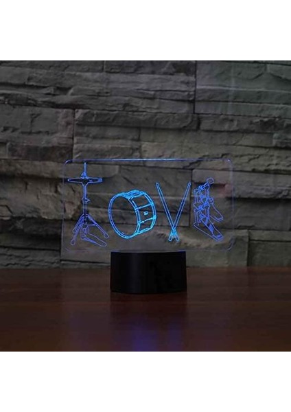 Çocuklar Için 3D Gece Lambası, 3D Enstrüman Davul Illusion Gece Lambası, Zamanlama Uzaktan Kumandalı Dekor Lambası Yeni Yıl Tatili Çocuklar Için Noel Doğum Günü Hediyeleri Çocuk Ge (Yurt Dışından) fırsatları